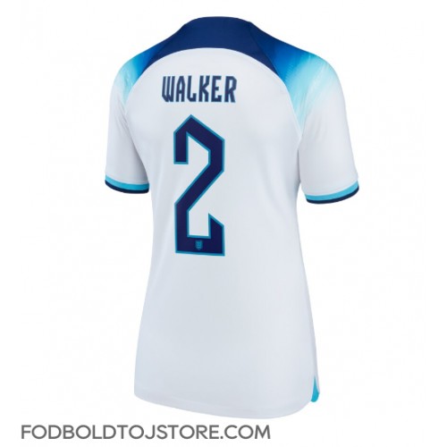 England Kyle Walker #2 Hjemmebanetrøje Dame VM 2022 Kortærmet